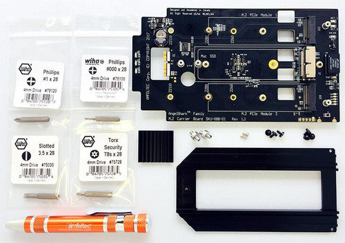 AngelShark Carrier board™ for Mac Pro late 2013 cylinder storage upgrade by M.2 PCIe SSD AngelShark Carrier board™ for Mac Pro late 2013 cylinder storage upgrade by M.2 PCIe SSD